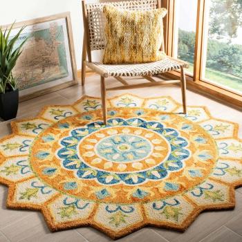 Multi-color Round Woolen Round Rug Manufacturers in Paramaribo